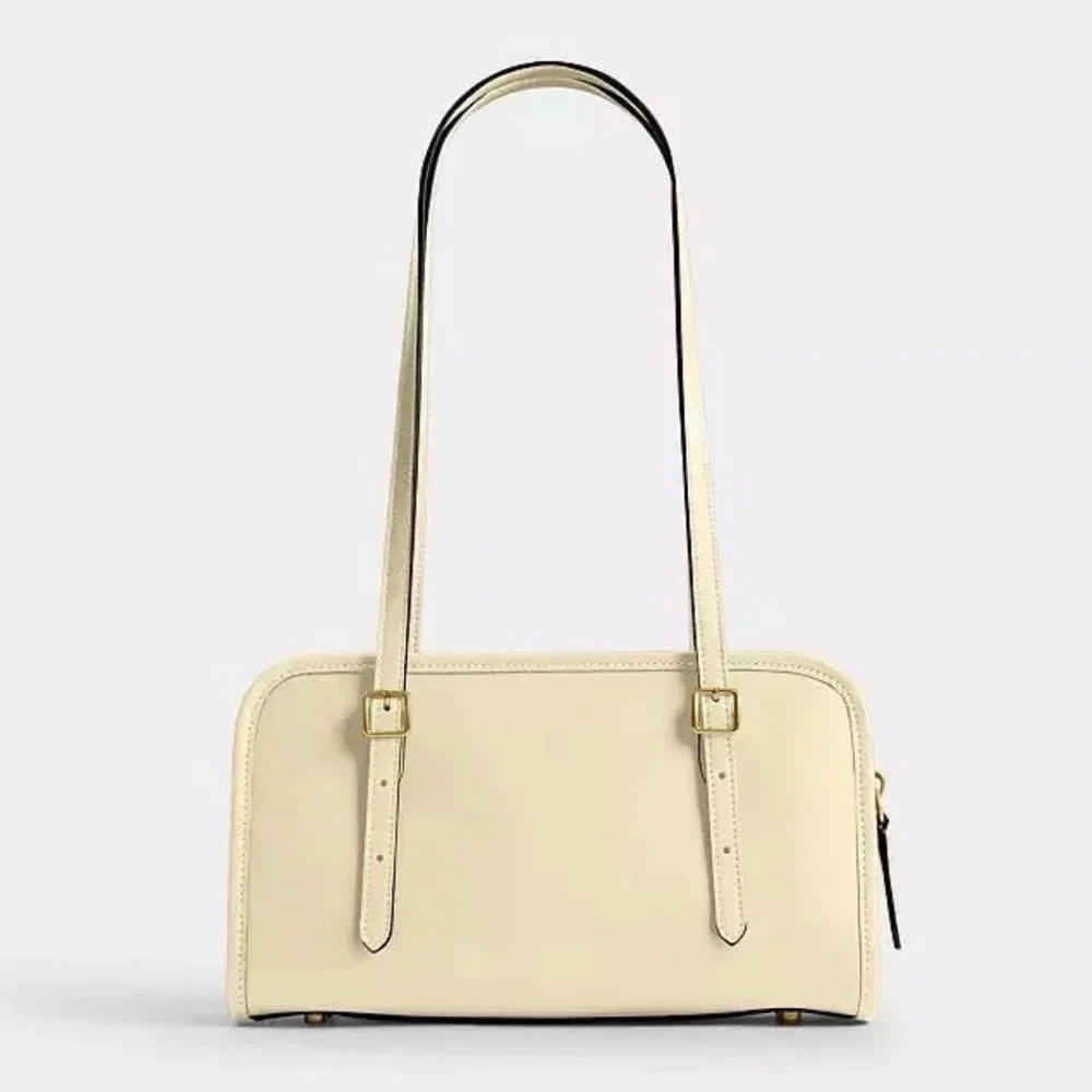 Coach Swing Zip Bag Full Size in Brass/Moonlight Glovetanned Leather NWT - Picture 11 of 16